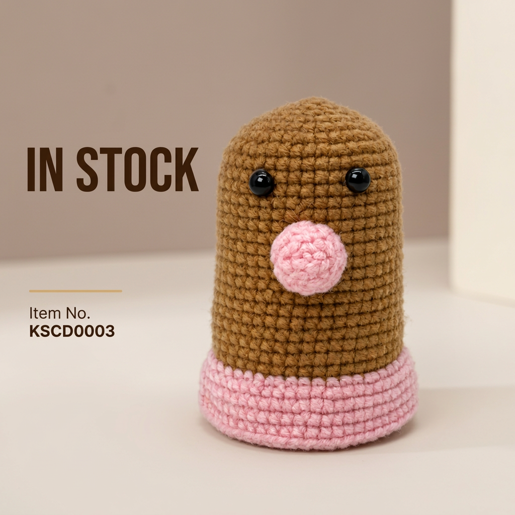 Handmade Crochet Mole Lifestyle