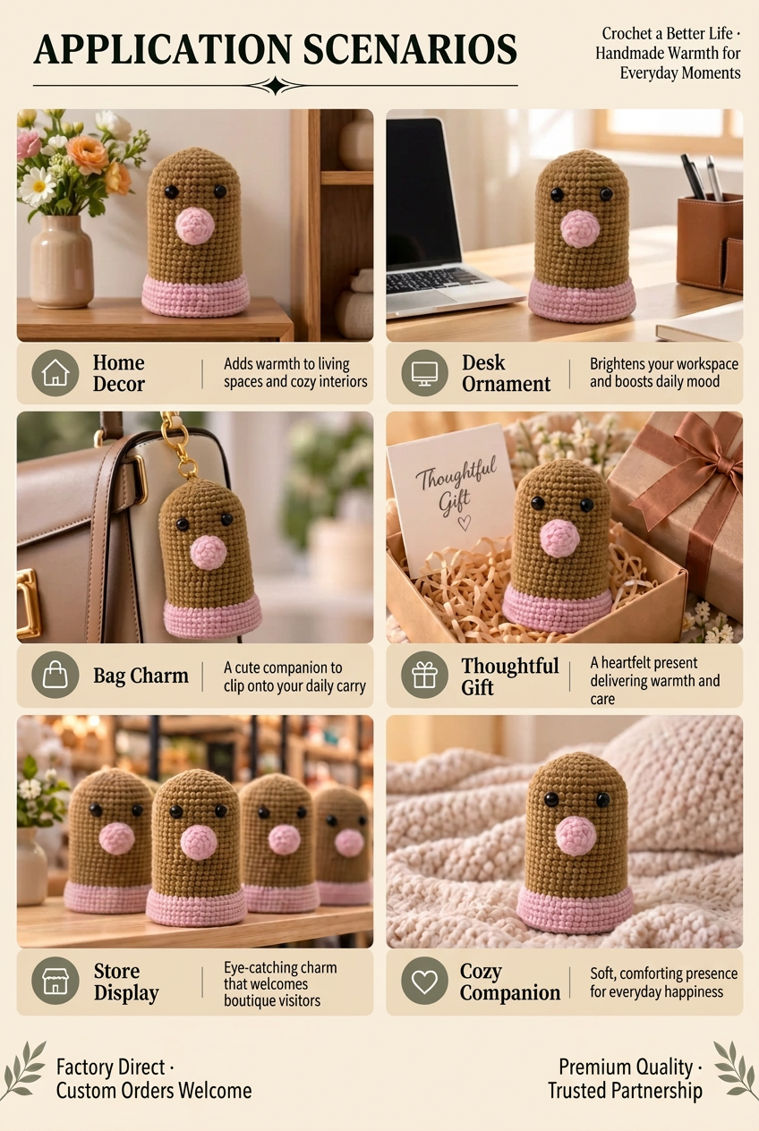 Handmade Crochet Mole Product Information